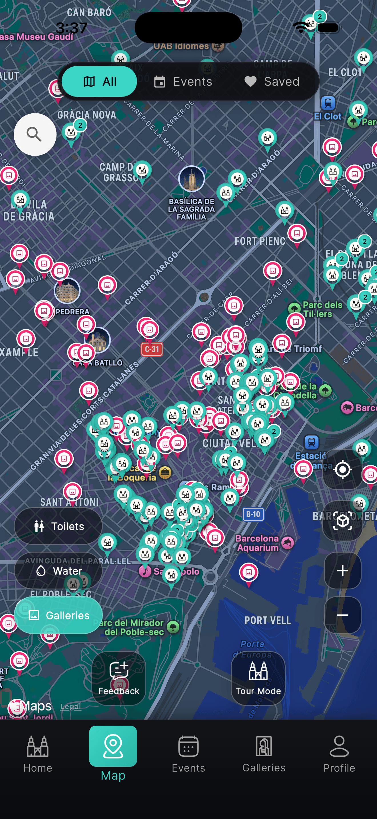 Interactive map