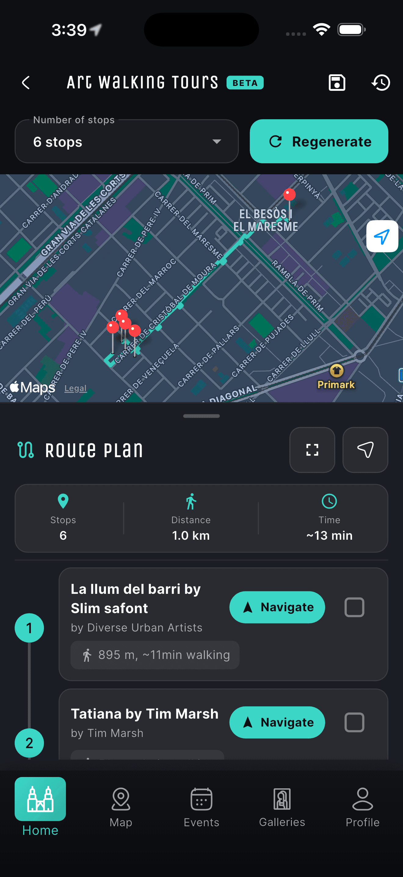 Walking tours