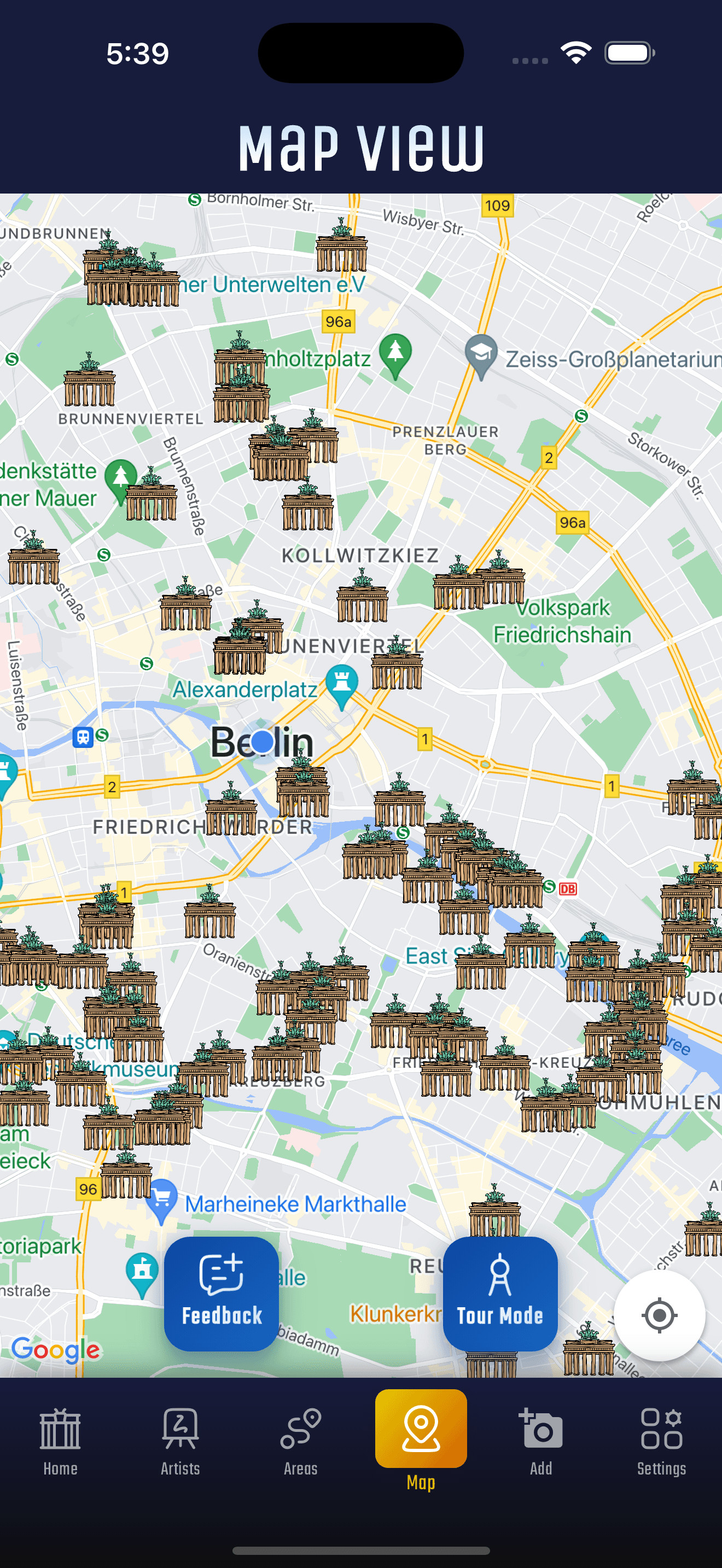 Berlin Artwalk app screenshot 3 - Berlin street art