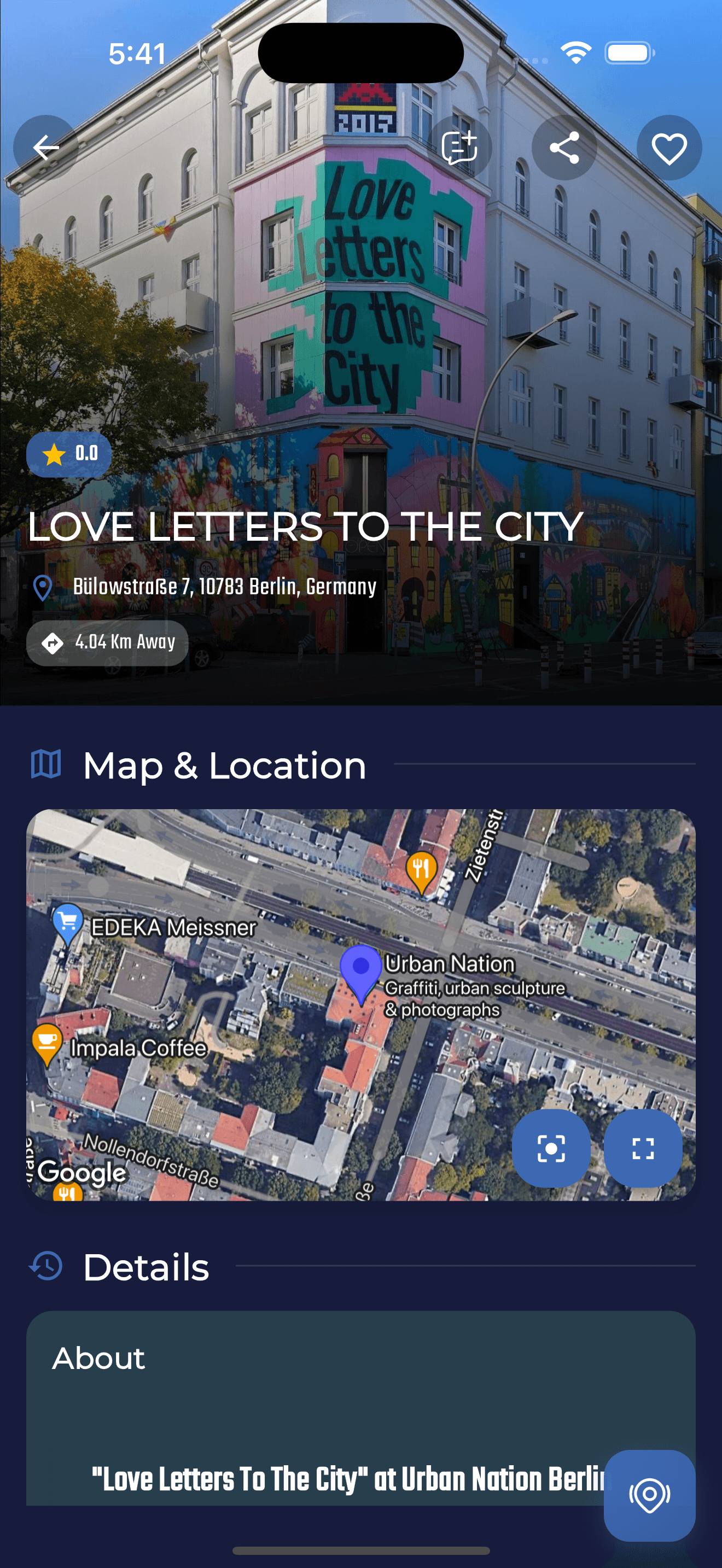 Berlin Artwalk app screenshot 4 - Berlin street art