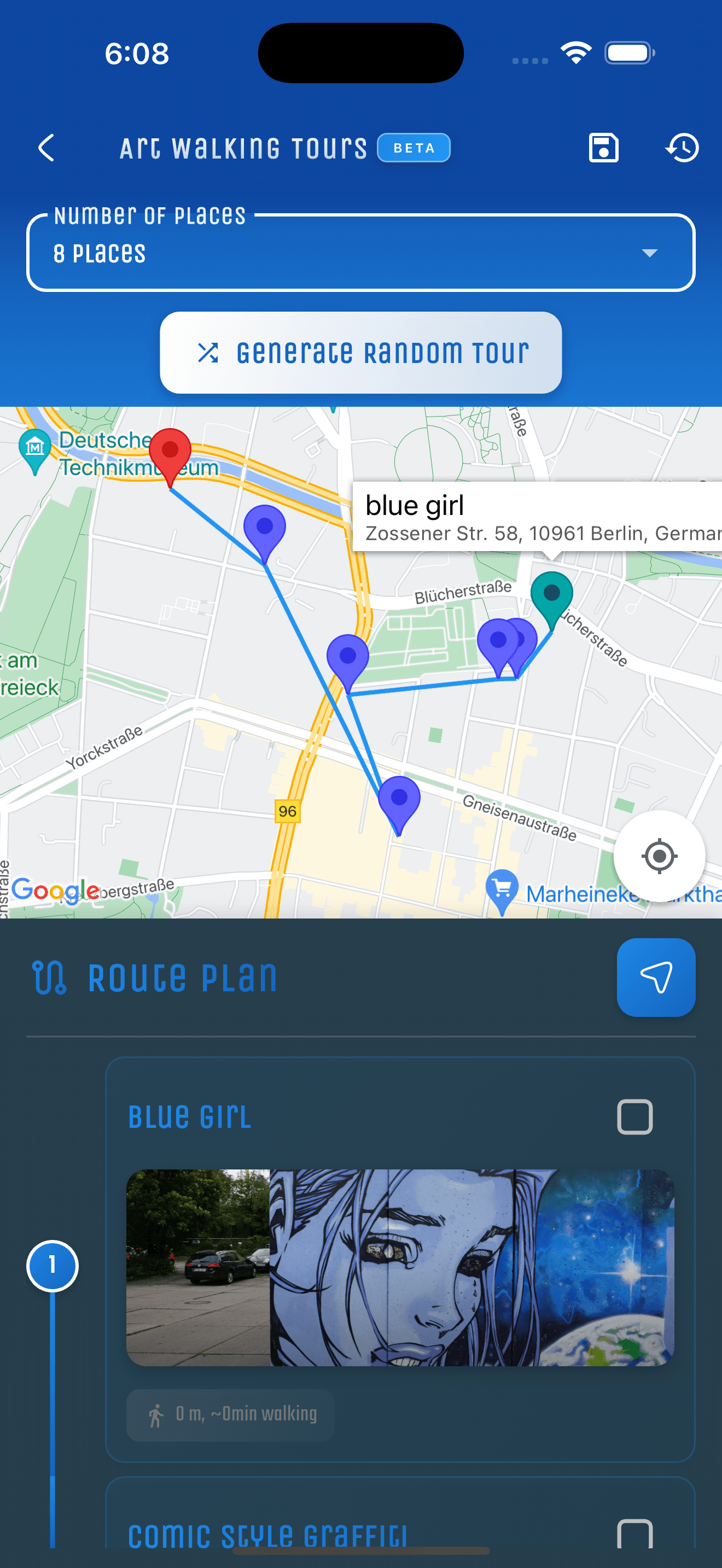 Berlin Artwalk app screenshot 6 - Berlin street art
