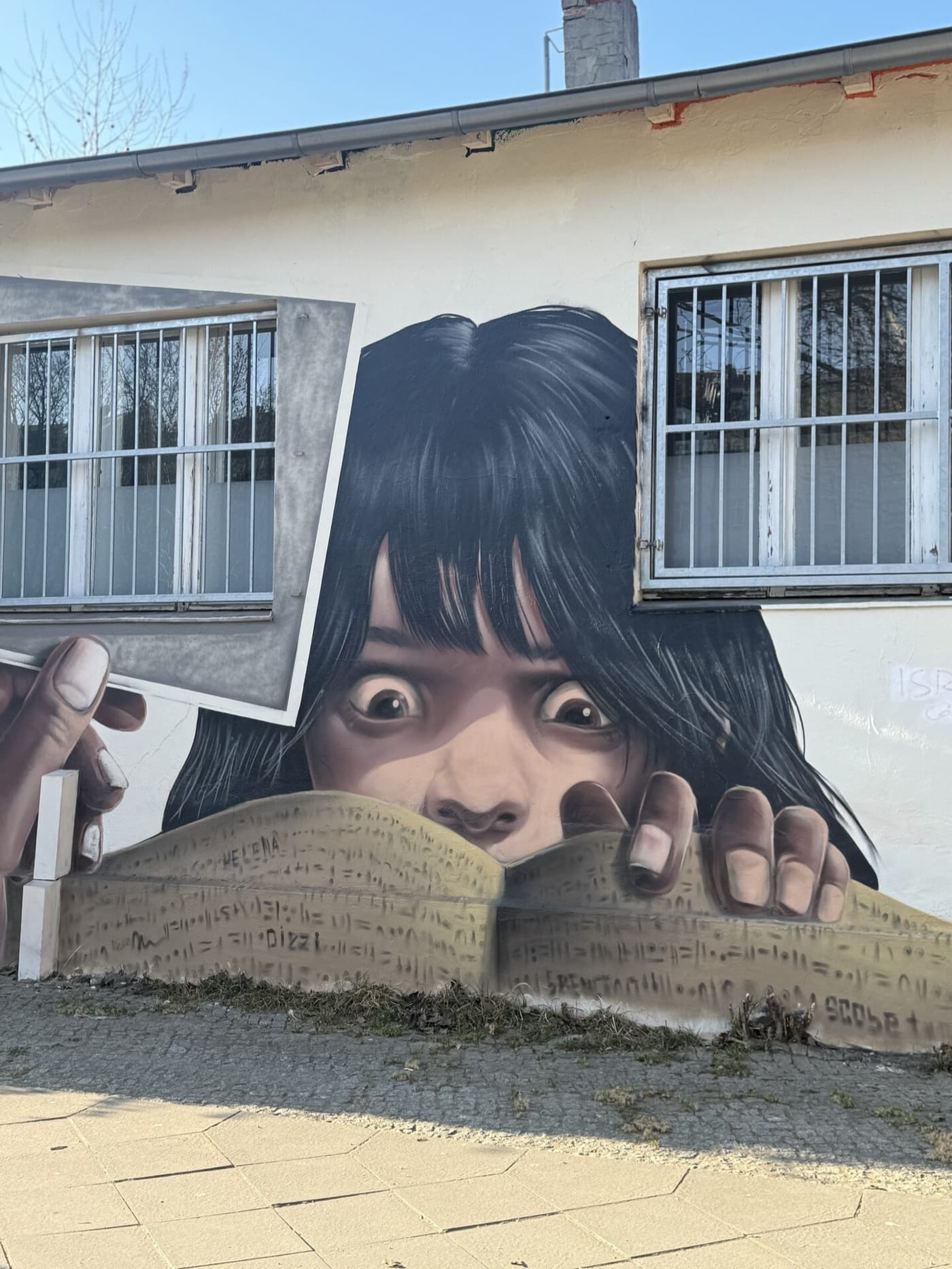 Graffiti auf der legalen Wand im Mauerpark, Berlin