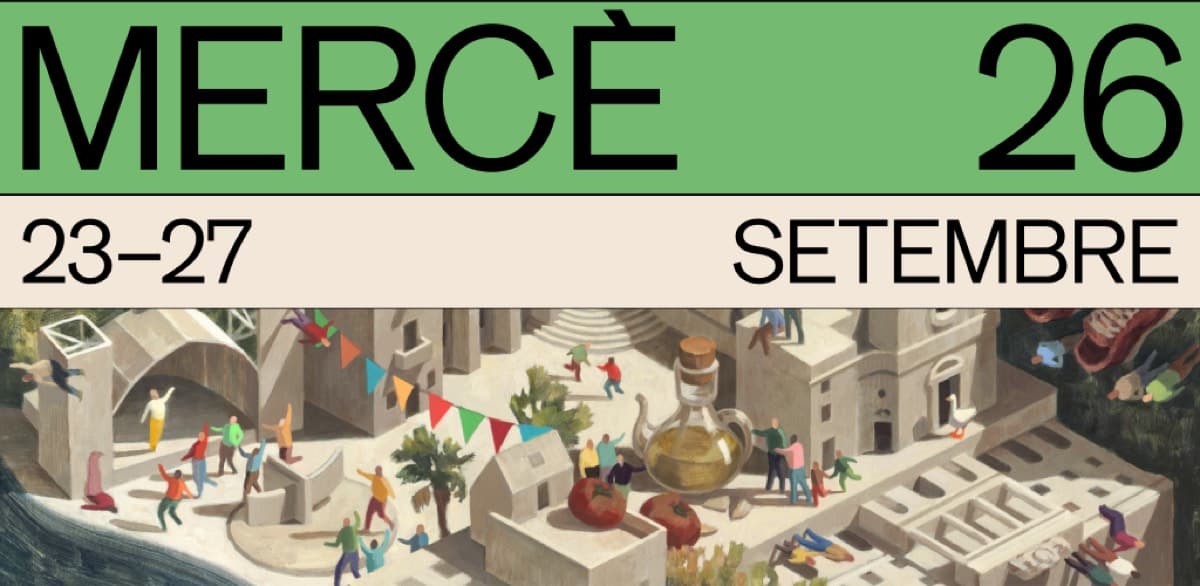 Official 2026 graphic for La Mercè, Barcelona's patron saint festival